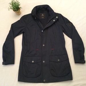 Mavi Blue Outer Wear Hooded Long Zip Jacket S